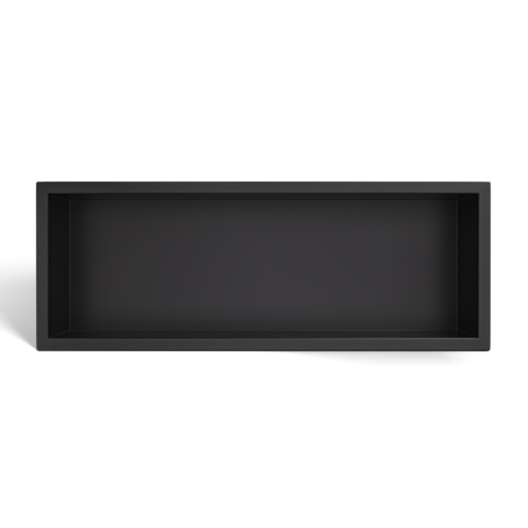 WALL-BOX ONE Black Półka wnękowa ze stali nierdzewnej czarna 60x20x10 cm WALL-BOX ONE Black Półka wnękowa ze stali nierdzewnej czarna 60x20x10 cm