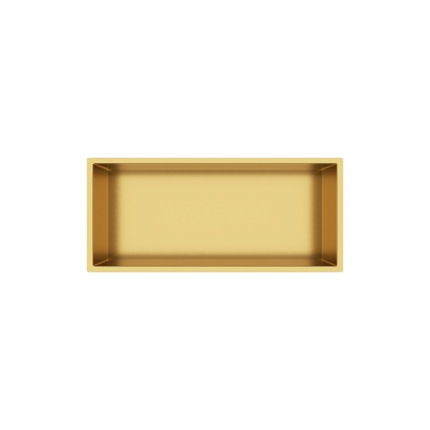 WALL-BOX ONE Gold Półka wnękowa ze stali nierdzewnej złota 45x20x10 cm WALL-BOX ONE Gold Półka wnękowa ze stali nierdzewnej złota 45x20x10 cm