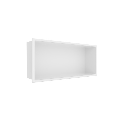 WALL-BOX ONE White Półka wnękowa ze stali nierdzewnej biała 45x20x10 cm WALL-BOX ONE White Półka wnękowa ze stali nierdzewnej biała 45x20x10 cm