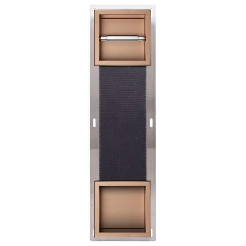 WALL-BOX PAPER 2 Copper - Magazynek z podajnikiem papieru miedziany WALL-BOX PAPER 2 Copper - Magazynek z podajnikiem papieru miedziany