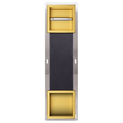 WALL-BOX PAPER 2 Gold - Magazynek z podajnikiem papieru złoty WALL-BOX PAPER 2 Gold - Magazynek z podajnikiem papieru złoty