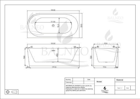 Wanna wolnostojąca narożna lewa AVOLA WHITE - 160 x 80 cm