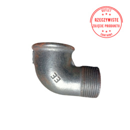 Kolano ocynkowane nakrętno-wkrętne EE 1 1/4'' 90°