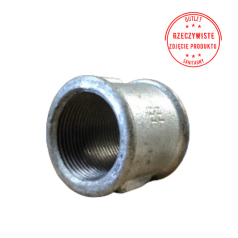 Mufa żeliwna ocynkowana EE 1 1/4'' Mufa żeliwna ocynkowana EE 1 1/4''