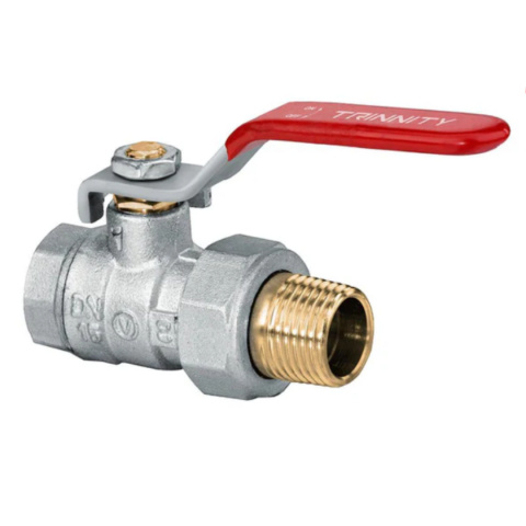 Zawór kulowy DN20 3/4'' PN40 z rączką (półśrubunek) Zawór kulowy DN20 3/4'' PN40 z rączką (półśrubunek)