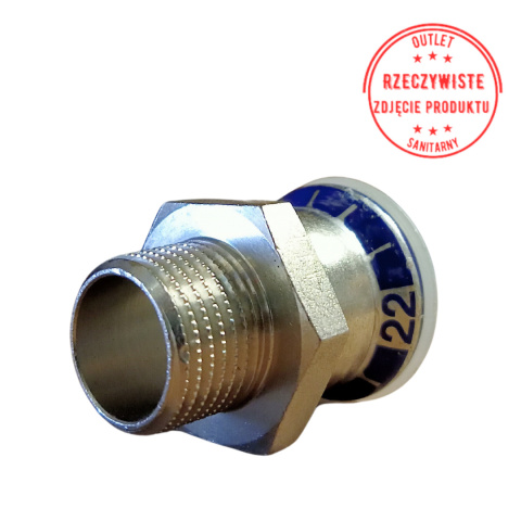 Złączka Geberit Mapress Edelstahl GZ 22x1/2'' Złączka Geberit Mapress Edelstahl GZ 22x1/2''