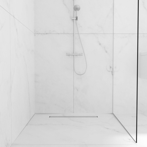 Listwa spadkowa do szkła prawa 120 cm inox Listwa spadkowa do szkła prawa 120 cm inox