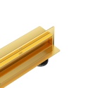 W-Drain NEXT 2w1 Odpływ liniowy ścienny 80 cm dwustronny złoty