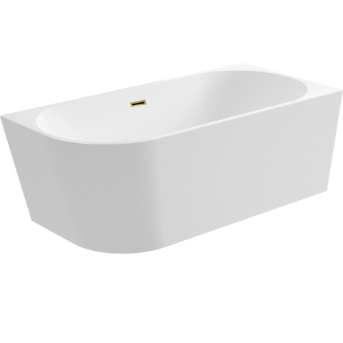 Wanna wolnostojąca narożna prawa AVOLA z pokrywką MIRROR GOLD - 160 x 80 cm Wanna wolnostojąca narożna prawa AVOLA z pokrywką MIRROR GOLD - 160 x 80 cm