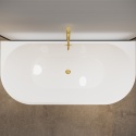 Wanna wolnostojąca przyścienna VIVA z pokrywką MIRROR GOLD - 150 x 75 cm