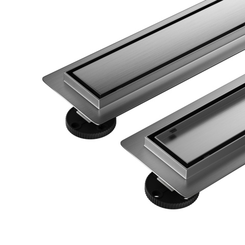 Duplex Next 2w1 Odpływ liniowy 70 cm dwustronny Gun Metal Duplex Next 2w1 Odpływ liniowy 70 cm dwustronny Gun Metal