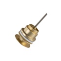 Korek umywalkowy mosiężny Klik Klak model D uniwersalny - Brushed Gold