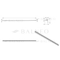 Listwa spadkowa do szkła prawa 120 cm Gun Metal