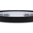 Lustro niepodświetlane okrągłe CORINA BLACK 60 cm, rama aluminiowa
