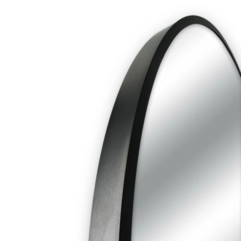 Lustro niepodświetlane okrągłe CORINA BLACK 60 cm, rama aluminiowa Lustro niepodświetlane okrągłe CORINA BLACK 60 cm, rama aluminiowa