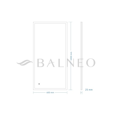 Lustro podświetlane 60x100 cm COSMO- Antypara, Ściemnianie, Zmiana Barwy Lustro podświetlane 60x100 cm COSMO- Antypara, Ściemnianie, Zmiana Barwy
