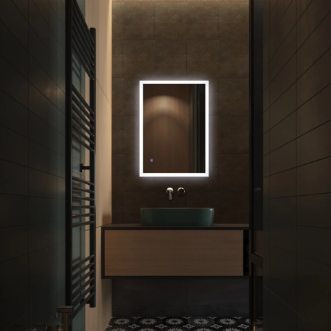 Lustro podświetlane 80x100 cm COSMO- Antypara, Ściemnianie, Zmiana Barwy Lustro podświetlane 80x100 cm COSMO- Antypara, Ściemnianie, Zmiana Barwy