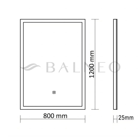 Lustro podświetlane 80x120 cm COSMO- Antypara, Ściemnianie, Zmiana Barwy Lustro podświetlane 80x120 cm COSMO- Antypara, Ściemnianie, Zmiana Barwy