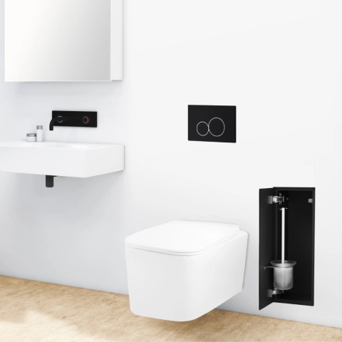 WALL-BOX BRUSH "S" LEWY - BLACK GLASS 53,2 x 23,2 x 15 cm WALL-BOX BRUSH "S" LEWY - BLACK GLASS 53,2 x 23,2 x 15 cm