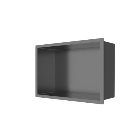 WALL-BOX ONE Gun Metal Półka wnękowa ze stali nierdzewnej 30x20x10 cm WALL-BOX ONE Gun Metal Półka wnękowa ze stali nierdzewnej 30x20x10 cm