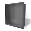 WALL-BOX ONE - Półka wnękowa GUN METAL 30x30x7 cm