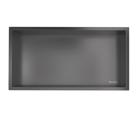 WALL-BOX ONE - Półka wnękowa GUN METAL 60x30x7 cm WALL-BOX ONE - Półka wnękowa GUN METAL 60x30x7 cm