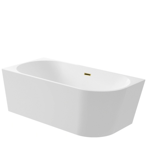 Wanna wolnostojąca narożna lewa AVOLA z pokrywką MIRROR GOLD - 150 x 75 cm Wanna wolnostojąca narożna lewa AVOLA z pokrywką MIRROR GOLD - 150 x 75 cm