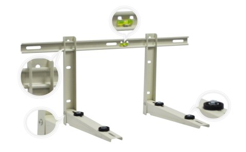 Wspornik składany z belką montażową Ivensis IWL450 450mm Wspornik składany z belką montażową Ivensis IWL450 450mm
