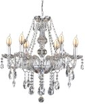 Lampa 392183 kryształowa 6-ramienna