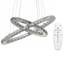 Lampa Kryształowe Ringi z Pilotem APP418-CP