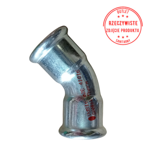 Kolano dwukielichowe SANHA-Therm d28 45° Kolano dwukielichowe SANHA-Therm d28 45°