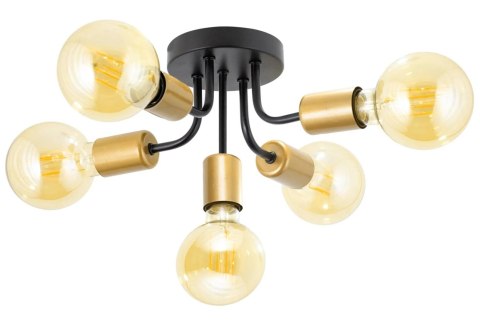 LAMPA APP1118-5C BLACK/GOLD LAMPA APP1118-5C BLACK/GOLD