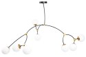 Lampa APP1673-8CP Black Mat