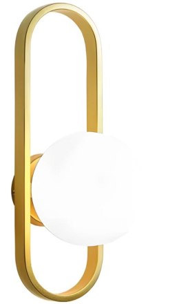 LAMPA APP1756-1W BRUSH GOLD WHITE
