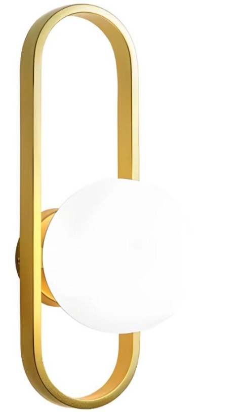LAMPA APP1756-1W BRUSH GOLD WHITE LAMPA APP1756-1W BRUSH GOLD WHITE
