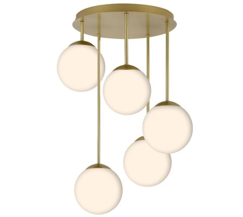 LAMPA APP1818-5CPR BRUSH GOLD WHITE LAMPA APP1818-5CPR BRUSH GOLD WHITE