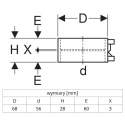 Elektromufa GEBERIT PE-HD d56