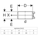 Elektromufa GEBERIT PE-HD d40
