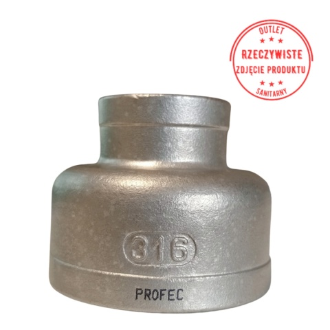 Mufa redukcyjna 1 1/2'' x 3/4'' PROFEC Mufa redukcyjna 1 1/2'' x 3/4'' PROFEC