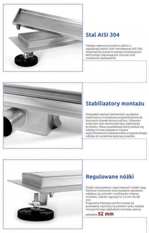 ODPŁYW NEO & PURE N SZCZOTKOWANY 600 ODPŁYW NEO & PURE N SZCZOTKOWANY 600