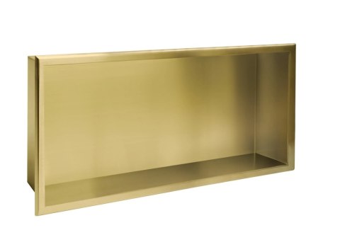 PÓŁKA WNĘKOWA 09 30x60x10 ZLOTY SZCZOTKOWANY PÓŁKA WNĘKOWA 09 30x60x10 ZLOTY SZCZOTKOWANY
