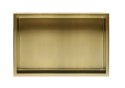 PÓŁKA WNĘKOWA 09 30x60x10 ZLOTY SZCZOTKOWANY