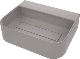 Umywalka granitowa nablatowa z miejscem na baterię - z maskownicą