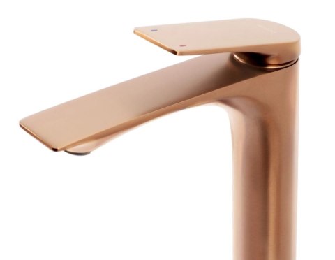 BATERIA UMYWALKOWA AVALON MIEDŹ SZCZOTKOWAN WYSOKA