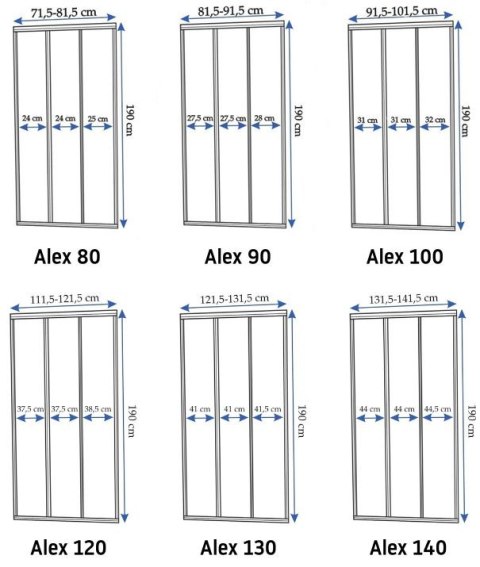 DRZWI PRYSZNICOWE ALEX CHROM 100 DRZWI PRYSZNICOWE ALEX CHROM 100