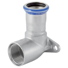 Kolano przejściowe ścienne Geberit Mapress Edelstahl GW 18x1/2'' 90°