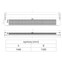 Kurtyna powietrzna bez wymiennika ciepła Slim N-150 RAL7016 Flowair
