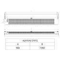 Kurtyna powietrzna bez wymiennika ciepła Slim N-100 RAL8011 Flowair