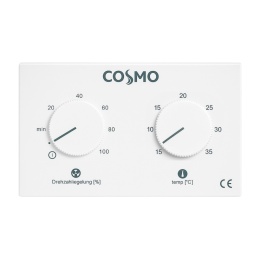 Nastawnik obrotów z wbudowanym termostatem typu MR COSMO