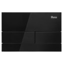 STELAŻ PODT WC K011A-Q + PRZYCISK T BLACK GLASS